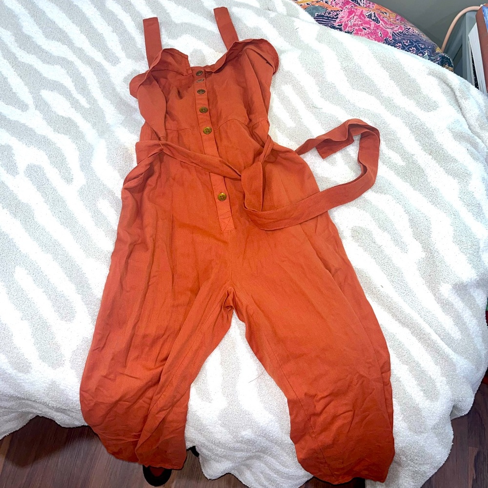 Billabong Orange Jumpsuit
